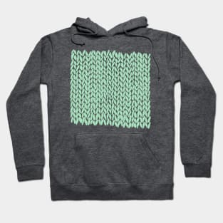 Hand Knit Repeat Green Ash Hoodie